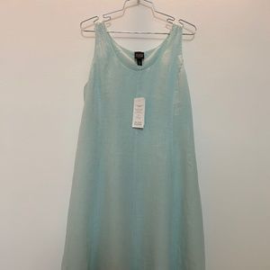 Eileen Fisher Hankerchief Linen Scoop Neck Dress